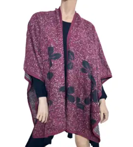 Women's poncho Verde 33-0658 taupe