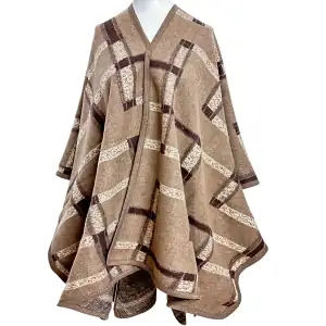 Women's poncho Verde 33-0664 taupe