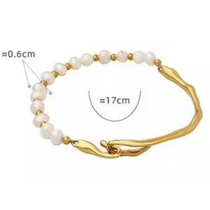 Women's steel bracelet 316L gold