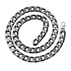Men's 316L steel chain 03519-4 in silver color