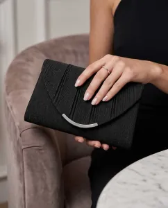 Women's Evening Envelope Clutch with Chain – Black bode 3559BLK