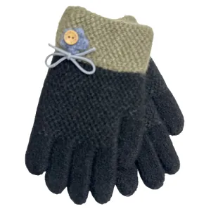 Children's gloves black bode 3918