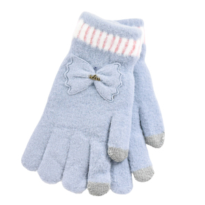 Παιδικά γάντια για κορίτσι bode 3920 γαλάζιο
