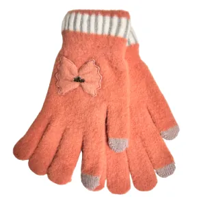 Παιδικά γάντια για κορίτσι bode 3920-4 πορτοκαλί