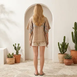 Caftan Doca 39222 beige