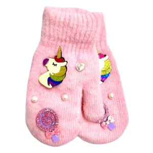 Children's gloves bode 3935 pink 