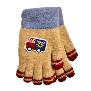 Παιδικά γάντια για αγόρι μπεζ bode 3940-2