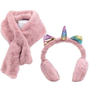 Children's Earmuffs-Scarf  bode 4412 pink