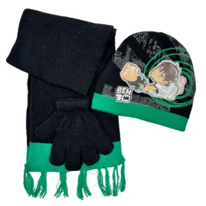 Children's Scarf-cap-gloves  bode 4455 black