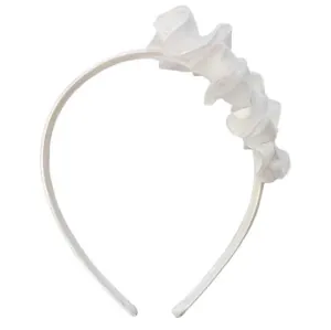Small Wreath Decorated with Flowers off-white