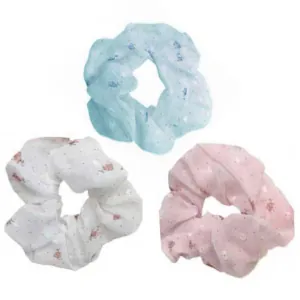  Set  3 τεμ. Scrunchie Σούρα Μαλλιών κίτρινο/άσπρο/γαλάζιο bode 47284