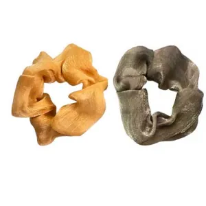  Set  2 τεμ. Scrunchie Σούρα Μαλλιών χρυσό/ασημί bode 47288