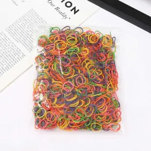 Silicone Hair Scrunchies Multicolor blue color 600 Pieces
