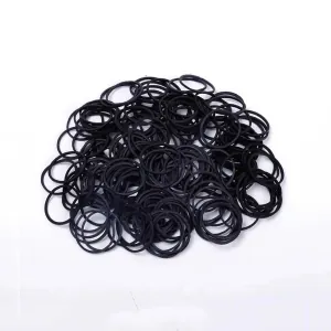 Silicone Hair Scrunchies black color 500 Pieces