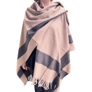 Women's poncho Verde 49-0008 taupe