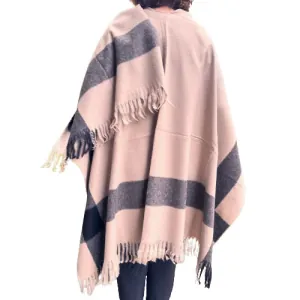 Women's poncho Verde 49-0008 taupe