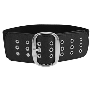 Women's belt elastic black bode 53956