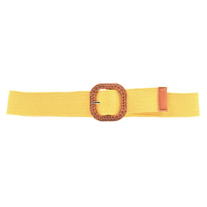 Women's knitted belt bode 52873 yellow