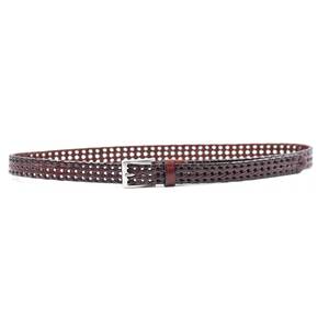 Women's leather belt bode 53890 bordeaux