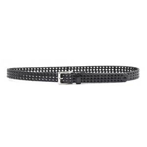 Women's leather trousers belt bode 53890 black