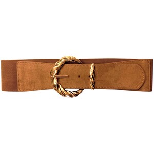 Women's belt elastic brown bode 53955
