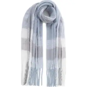  Women's scarf Doca 58341 light blue