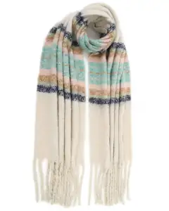  Women's scarf Doca 58345 Ecru 