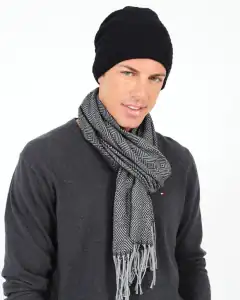 Men's scarves Doca 58364 gray