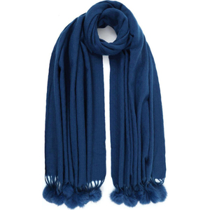  Women's scarf Doca 58477 blue 