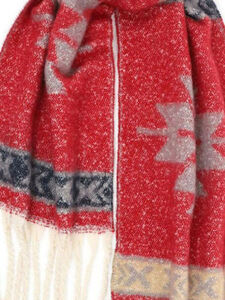  Women's scarf Doca 58514 red