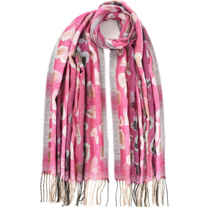  Women's scarf Doca 58541 pink