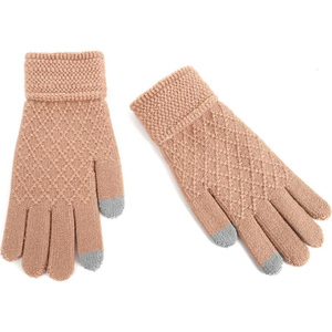 Gloves for women Doca 62635 beige 