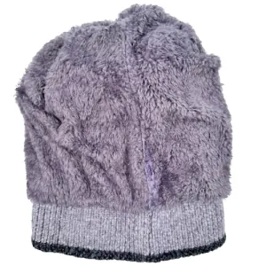Knitted children's hat for girls bode 6395 grey