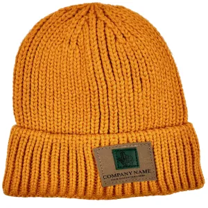 Knitted children's hat bode 6404 yellow