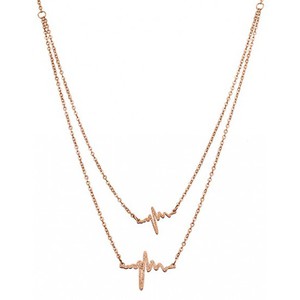 Womens necklace steel 316L rose-gold