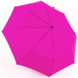 Rain Umbrella Simple with Wooden Handle fuchsia 