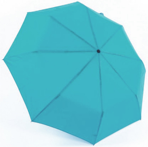 Rain Umbrella Simple with Wooden Handle light blue
