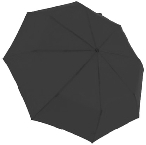 Rain Umbrella Simple with Wooden Handle black