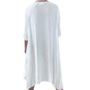 Women's midi beach kaftan Platinum 9374 white