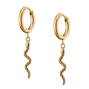 Γυναικεία σκουλαρικια κρικάκια (ζευγάρι) ατσαλι 316L χρυσό Art 02131