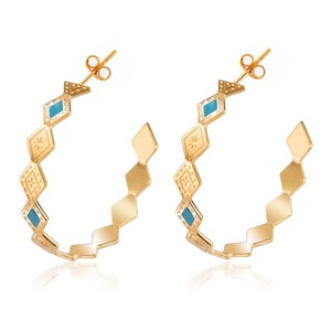 Women's earrings bode 1360 steel 316L gold