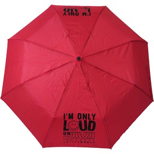 Smiley World Rain Umbrella 9530 Automatic Windproof red