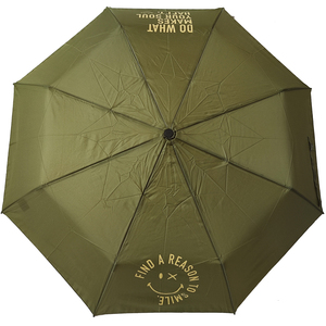 Smiley World Rain Umbrella 9314 Simple Windproof khaki