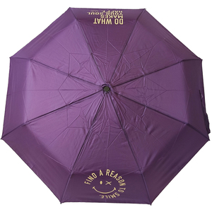 Smiley World Rain Umbrella 9314 Simple Windproof purple