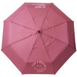 Smiley World Rain Umbrella 9314 Simple Windproof pink