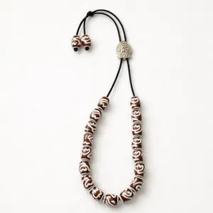 Handmade Agate Worry Beads – Burgundy bode K0991