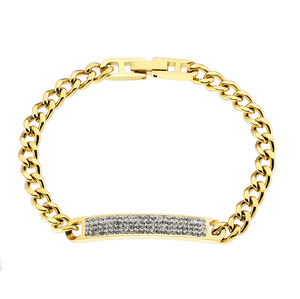 Women's steel bracelet 316L gold