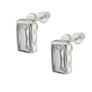 Women's earrings steel 316L silver