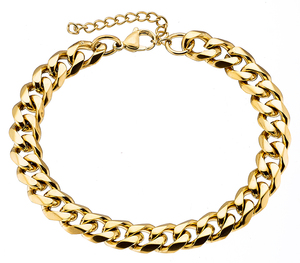Steel foot chain 316L thick chain thick gold
