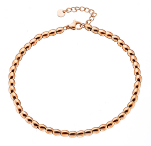 Steel foot chain 316L in rose-gold colour